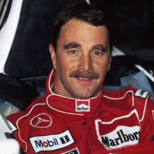 Motor Racing Legend & Former F1 Champion nigel mansell head shot front row speakers