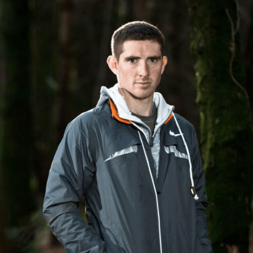 Irish Olympic Race Walker Brendan Boyce head shot front row speakers