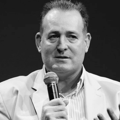 Former Australian Rugby International David Campese head shot front row speakers