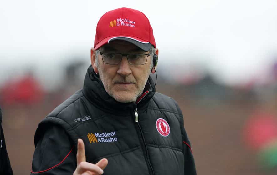 Tyrone And Mickey Harte Prepare For Dublin Clash Front Row - 