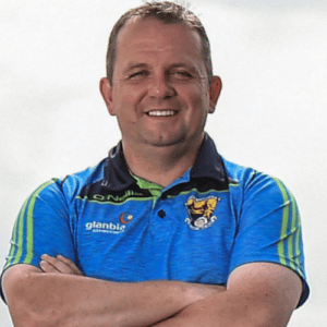 Irish Hurling Manager Davy Fitzgerald headshot for front row speakers