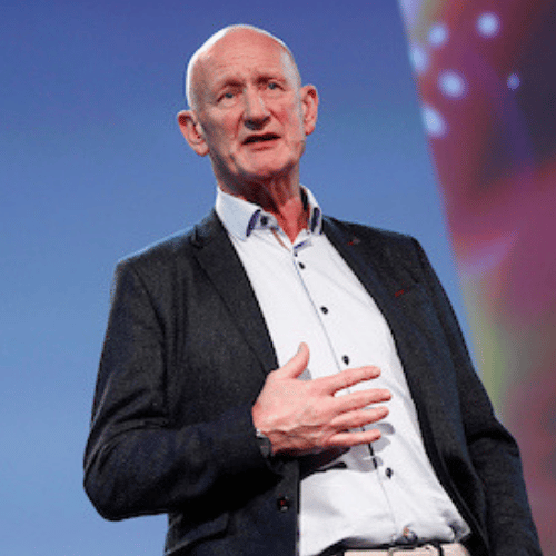 Former Kilkenny Hurling Manager Brian Cody on stage at Pendulum Summit for Front Row Speakers