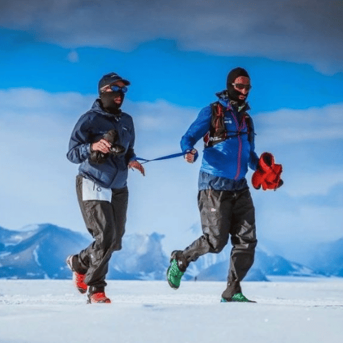 Extreme Adventure Athlete Team Sinead kane and john oregan head shot front row speakers