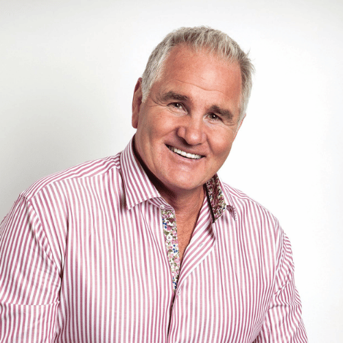 Broadcaster, MC, Motivational & Wellbeing Speaker Brent Pope Headshot for Front Row Speakers