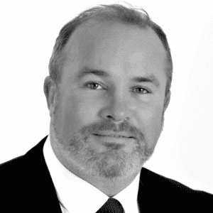 Mortgage Expert & Author Joey Sheahan headshot in black and white